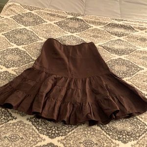 MIDI skirt zip up side